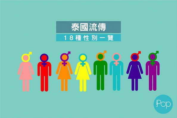 超燒腦！圖解「泰國18種性別」　網跪：刷新知識觀